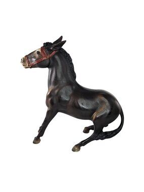 Breyer Horse Balking Mule Dark Brown #208 Traditional Sized Model 1968-1970